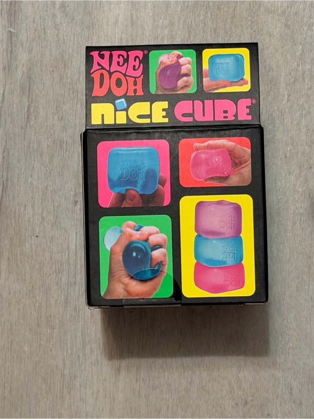 NWT NeeDoh Schylling Blue Nice Cube 2.25” Viral Suiqhsy Satisfying Fidget Toy